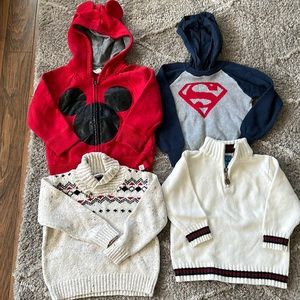 Boys 2t bundle of hoodies/sweaters